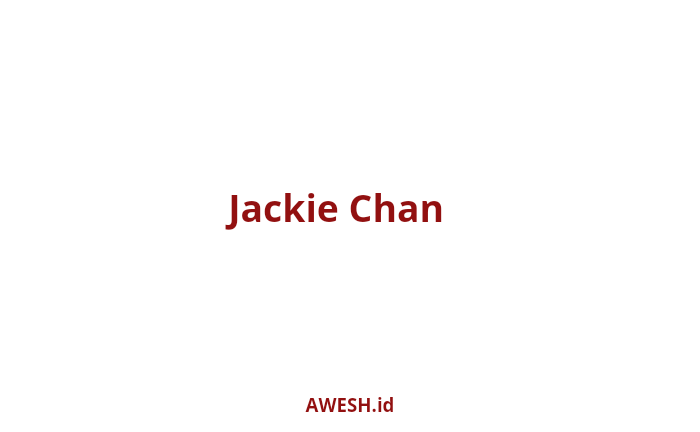 Jackie Chan dan Tangis Teringat Sang Putri