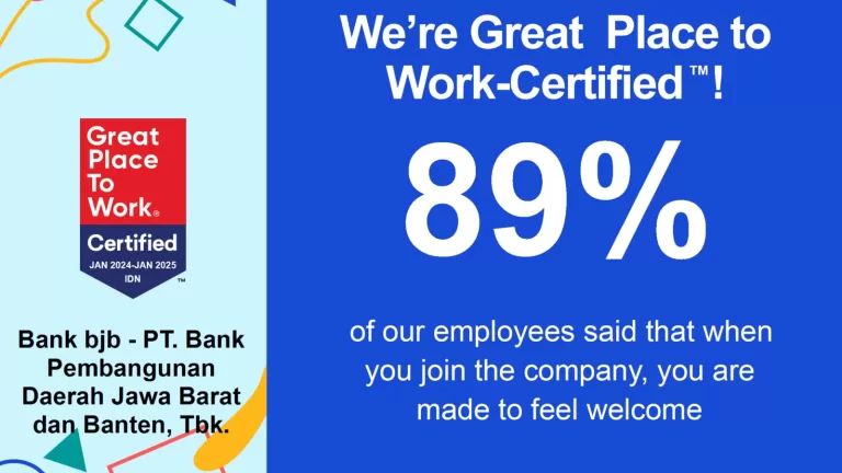 bank bjb Raih Great Place to Work