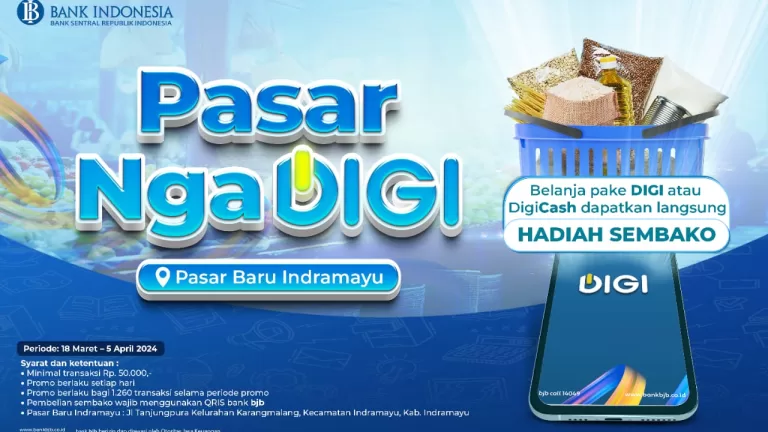 bank bjb Hadirkan Pasar NgaDIGI, Bayar Cahsless Plus Dapat Hadiah