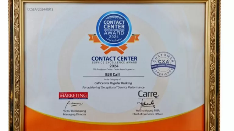 Bank bjb Sabet Penghargaan CCSEA 2024
