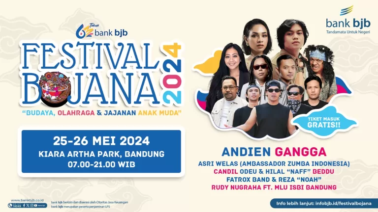 Rayakan HUT ke-63, bank bjb Hadirkan Festival Bojana 2024  