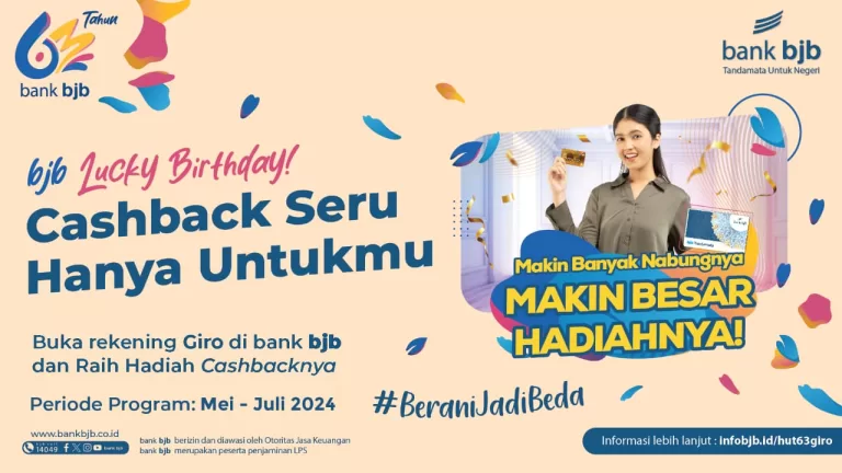 Beli Produk Giro bank bjb Bisa Dapat Cashback hingga Jutaan Rupiah