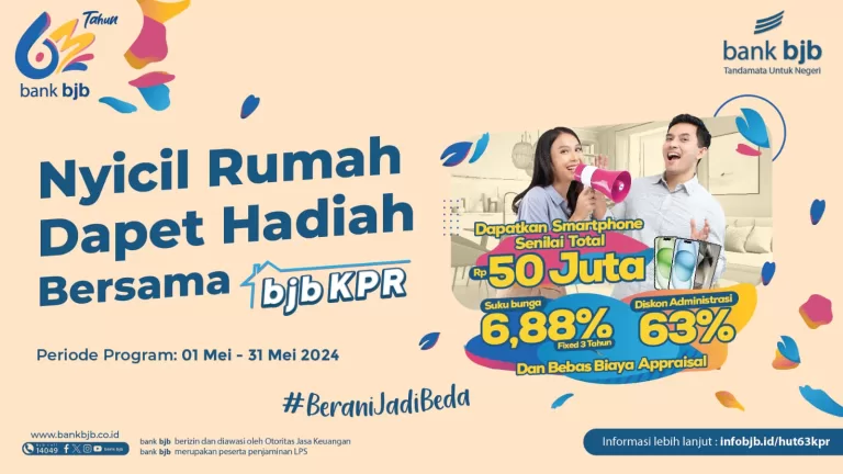 KPR di bank bjb Dapatkan Suku Bunga Murah Berlimpah Hadiah