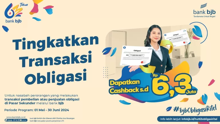 Dapatkan Cachback Jutaan Rupiah dengan Beli Obligasi Ritel di bank bjb
