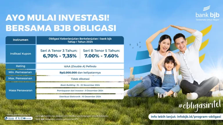 Sustainability Bond bank bjb Oversubscribed Hampir 5 Kali Lipat