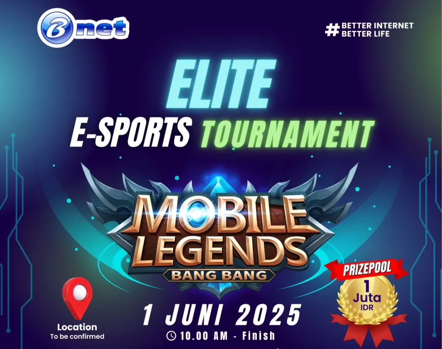 BNET menggelar Elite E-Sports Tournament. Fyler dokumentasi BNET.