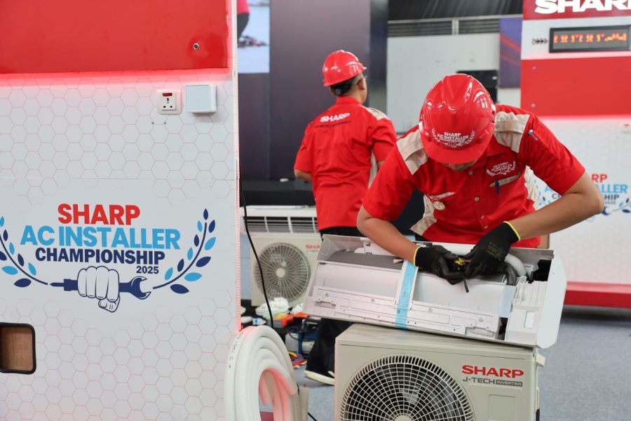 Sharp AC Inataller Championship 2025. Foto Dokumentasi Sharp Electeonica Indonesia.