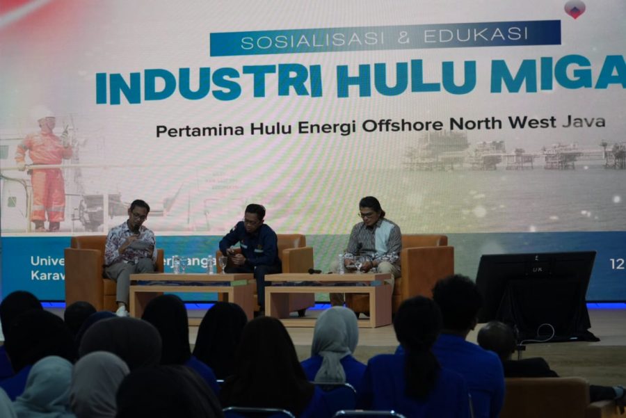 Sosialisasi Industri Hulu Migas di Kampus UBP Karawang, Rabu (12/11/2025).