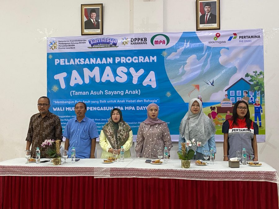 Pelaksanaan program TAMASYA oleh PHE ONWJ di TPA MPA Daycare Karawang, Minggu (20/11/2015).