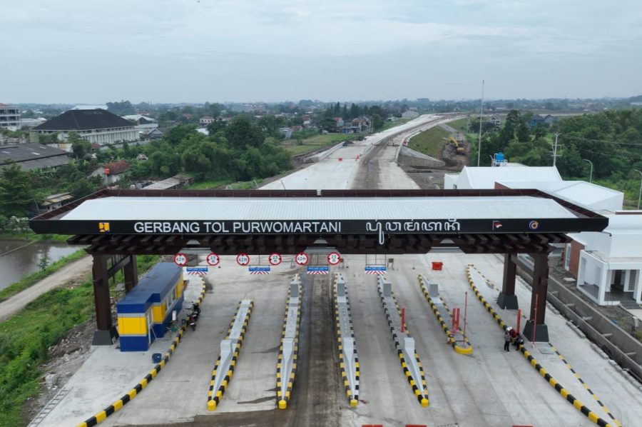Gerbang Tol Purwomartani. Jasa Marga persiapkan dua jalur fungsional pada periode Lebaran 2026. Foto Dokumentasi Jasa Marga.