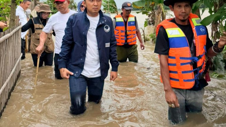 Wakil Ketua DPRD Terjun ke Lokasi Banjir di Perkotaan Karawang, Sistem Drainase jadi Keluhan