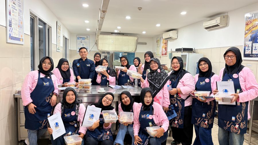 Pelatihan tata boga di Bogasari Baking Center, Tanjung Priuk, Jakarta Utara, Senin (18/5/2026).