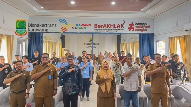 Disnakertrans Karawang Gelar Sosialisasi PKB, Upayakan Pencegahan Perselisihan Hubungan Industrial di Perusahaan
