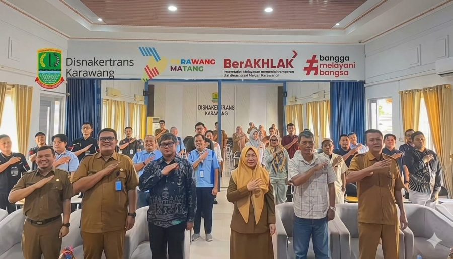 Sosialisasi PKB Disnakertrans Karawang.